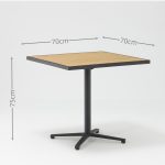 Aluminum dining set – weatherproof, so you can leave it out daily without worry.