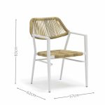 Aluminum-frame dining set – no rust, perfect for coastal areas (stands up to salt air!).