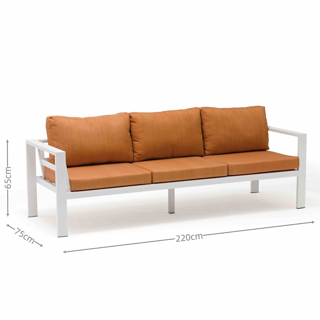 All – Aluminum Frame Modular Outdoor Sofa Set with Polywood – top Coffee Table