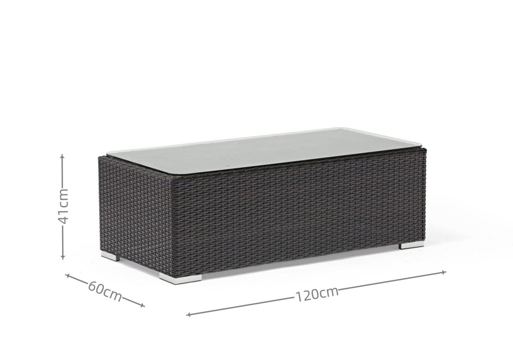 All – Aluminum Frame Outdoor Sofa: PE Rattan Weave + Plush Cushions
