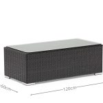 All – Aluminum Frame Outdoor Sofa: PE Rattan Weave + Plush Cushions