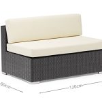 All – Aluminum Frame Outdoor Sofa: PE Rattan Weave + Plush Cushions