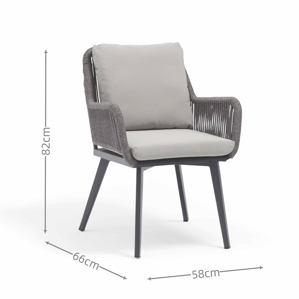 Aluminum frame set with Polywood table – sturdy, sleek for outdoor enjoyment.