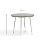 Aluminum dining set – no frequent upkeep, modern vibe for year-round outdoor meals.
