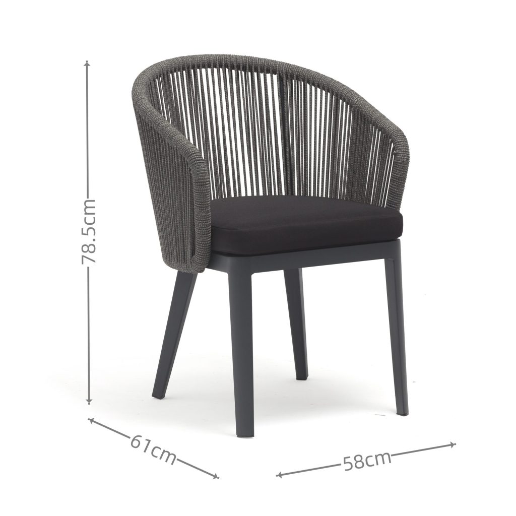 Patio dining set: Strong aluminum frame (no rust like iron!) – sturdy, chic for daily use.
