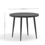 Patio dining set: Strong aluminum frame (no rust like iron!) – sturdy, chic for daily use.