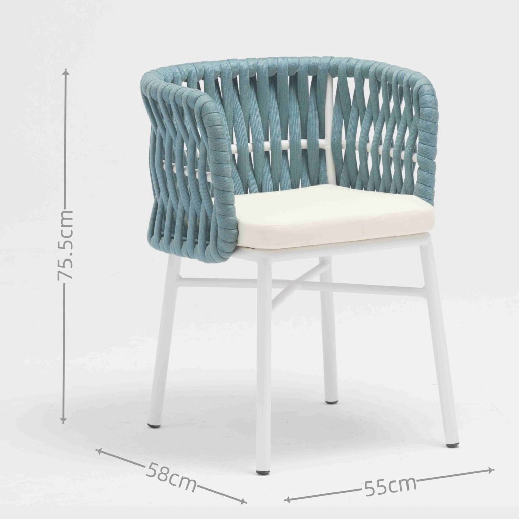 atio dining (aluminum frame) – more durable than wood, sleek for outdoor living.​