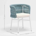 atio dining (aluminum frame) – more durable than wood, sleek for outdoor living.​