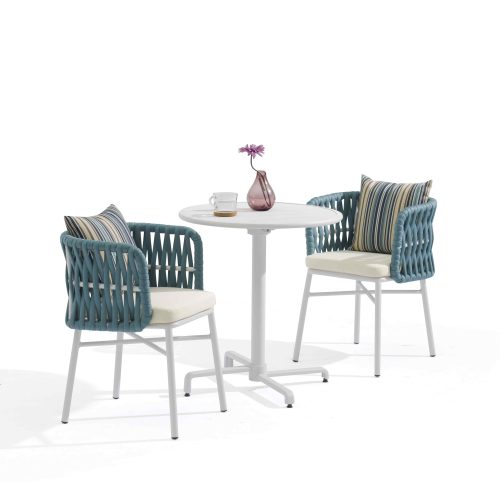 atio dining (aluminum frame) – more durable than wood, sleek for outdoor living.​