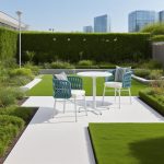 atio dining (aluminum frame) – more durable than wood, sleek for outdoor living.​