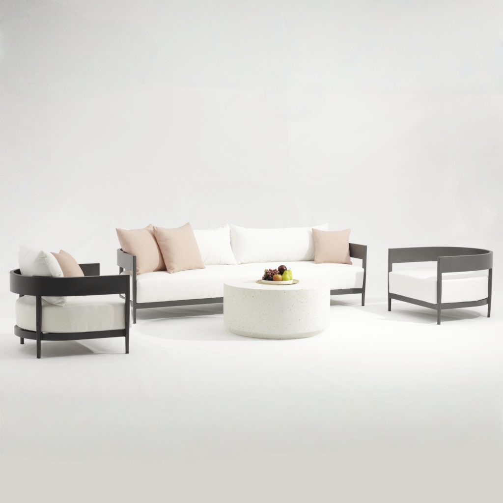 Stylish All – Aluminum Frame Sofa: Cozy Cushions for Outdoors(S250 SET)