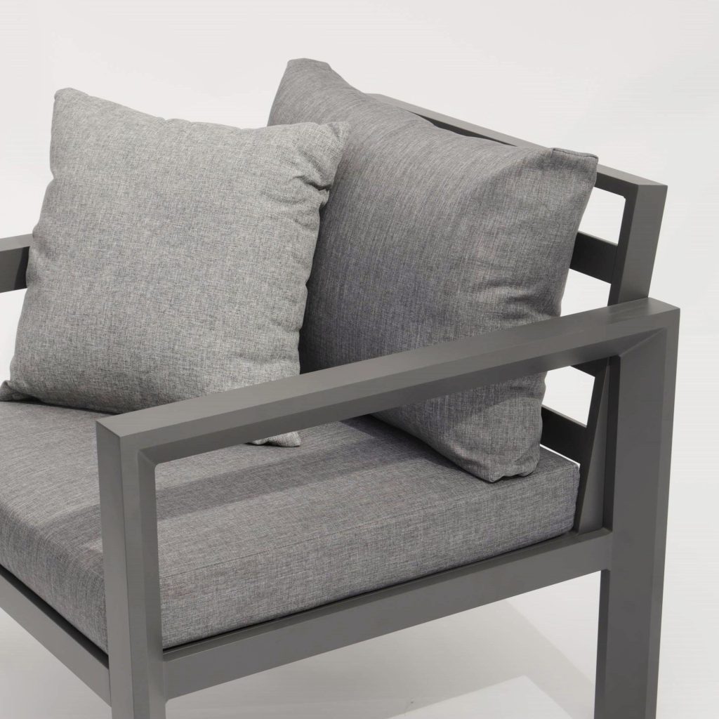 Stylish All – Aluminum Frame Sofa: Cozy Cushions for Outdoors(S251 SET)