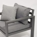 Stylish All – Aluminum Frame Sofa: Cozy Cushions for Outdoors(S251 SET)