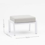 All – Aluminum Frame Sofa: Cushioned Comfort for Patio & Garden(S238EF)