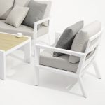 All – Aluminum Frame Sofa: Cushioned Comfort for Patio & Garden(S238EF)