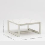 All – Aluminum Frame Sofa: Cushioned Comfort for Patio & Garden