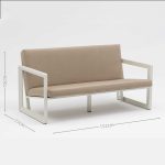 All – Aluminum Frame Sofa: Cushioned Comfort for Patio & Garden