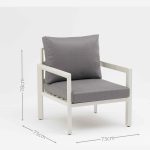 All – Aluminum Outdoor Sofa: Soft Cushions, Sturdy Frame Combo(S231 SET)