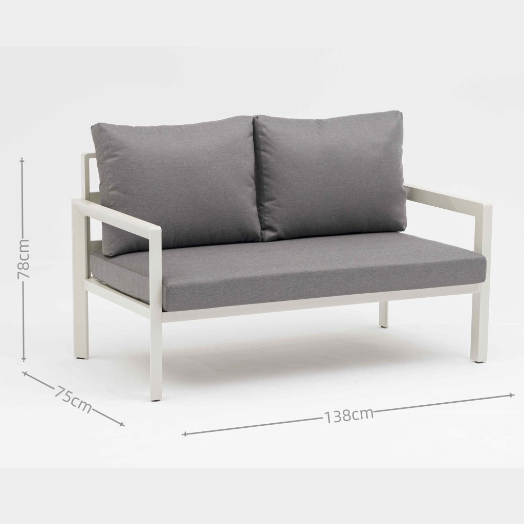 All – Aluminum Outdoor Sofa: Soft Cushions, Sturdy Frame Combo(S231 SET)
