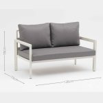 All – Aluminum Outdoor Sofa: Soft Cushions, Sturdy Frame Combo(S231 SET)