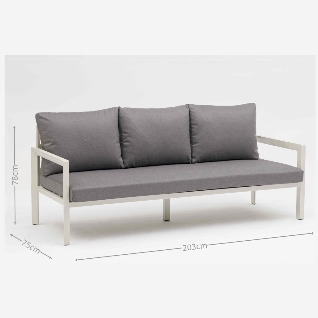 All – Aluminum Outdoor Sofa: Soft Cushions, Sturdy Frame Combo(S231 SET)