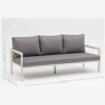 All – Aluminum Outdoor Sofa: Soft Cushions, Sturdy Frame Combo(S231 SET)