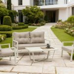 All – Aluminum Frame Sofa: Cushioned Comfort for Patio & Garden