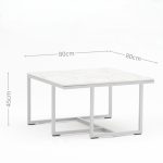 All – Aluminum Frame Outdoor Sofa: PE Rattan Weave + Plush Cushions(S245 SET)