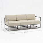 All – Aluminum Frame Sofa: Cushioned Comfort for Patio & Garden(S246 SET)