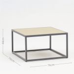 All – Aluminum Frame Sofa: Cushioned Comfort for Patio & Garden(S246 SET)