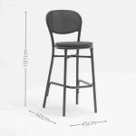 Aluminum Rope Bar Stool（YB197H+TL068）