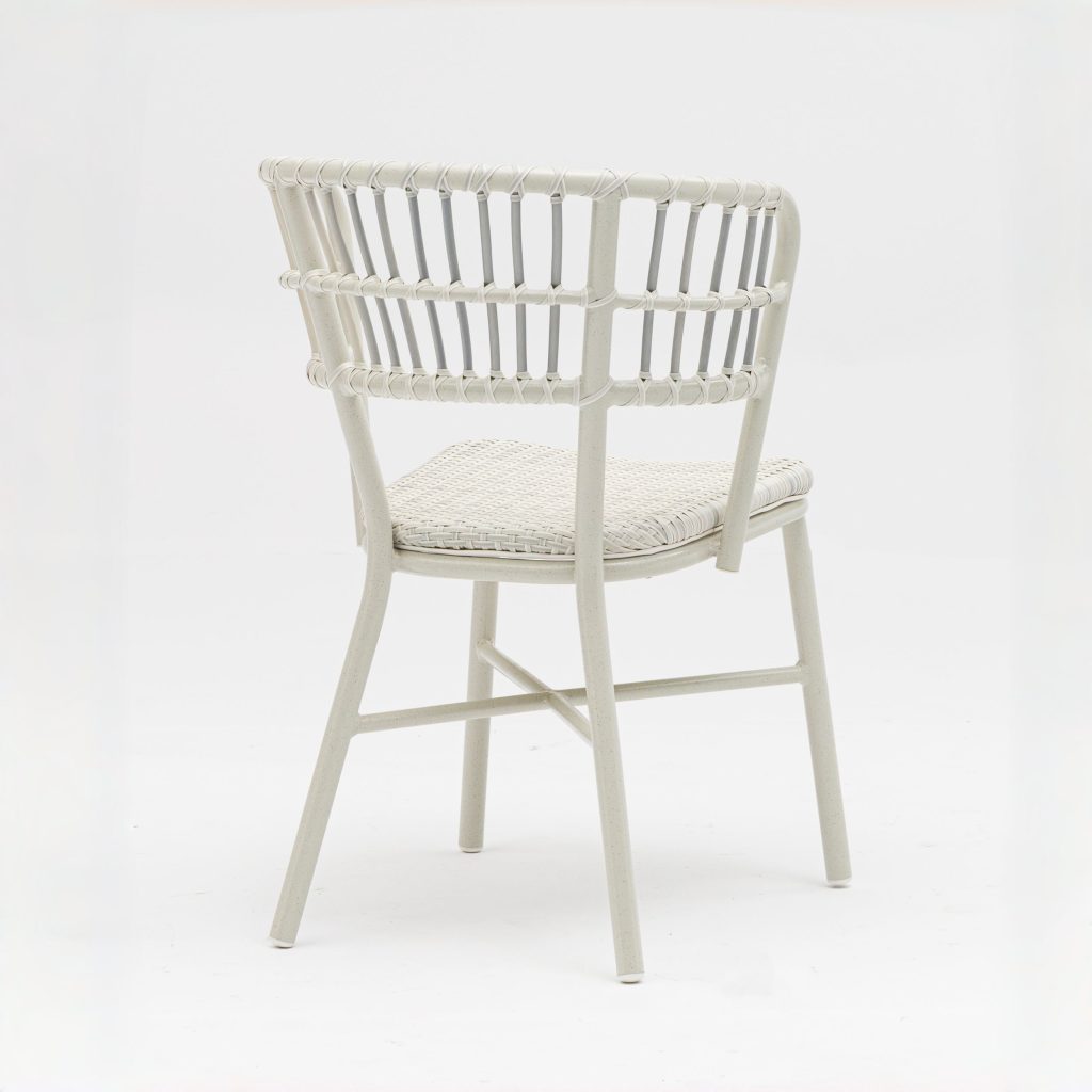 Aluminum-frame dining set – no rust, perfect for coastal areas (stands up to salt air!).YT316&S234T