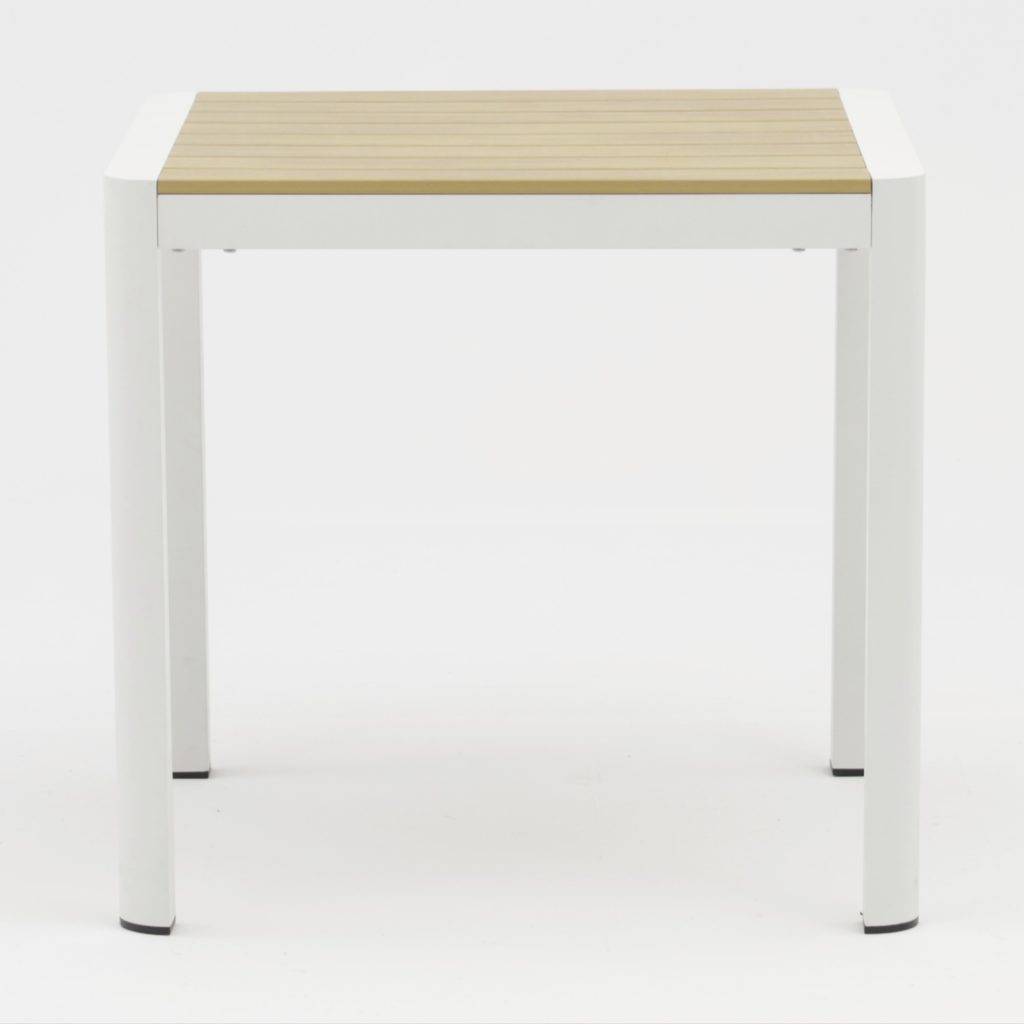 Aluminum-frame dining set – no rust, perfect for coastal areas (stands up to salt air!).TC123&YT318