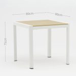 Aluminum-frame dining set – no rust, perfect for coastal areas (stands up to salt air!).TC123&YT318