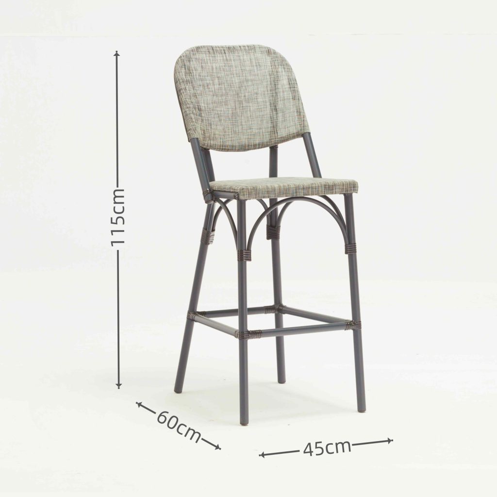 Aluminum Textylene Bar Stool（B80H）