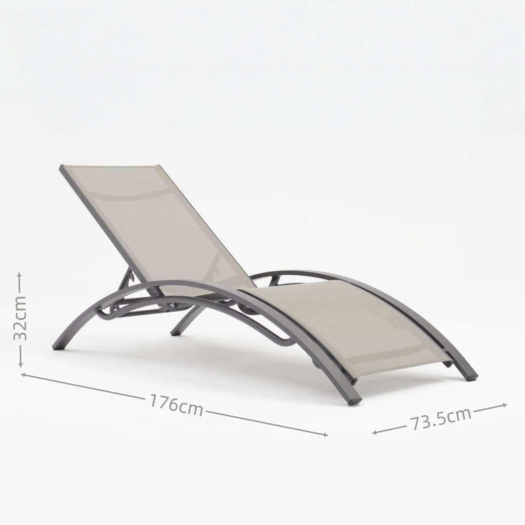 Aluminum Textylene Sun Lounge(BB073)