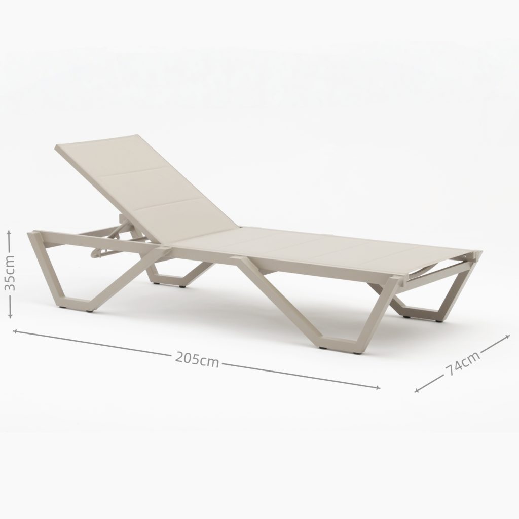 Aluminum Textylene Sun Lounge(BB075)