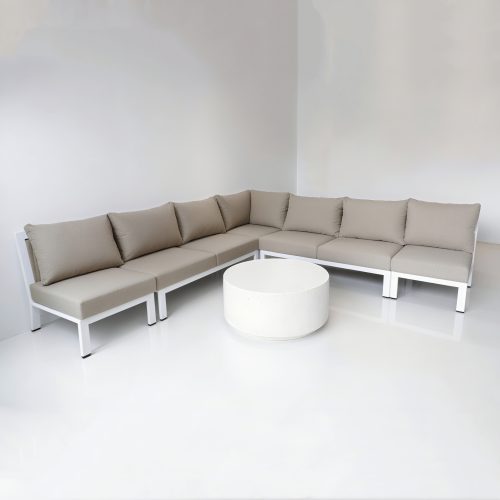 All – Aluminum Frame Sofa: Cushioned Comfort for Patio & Garden(S243)