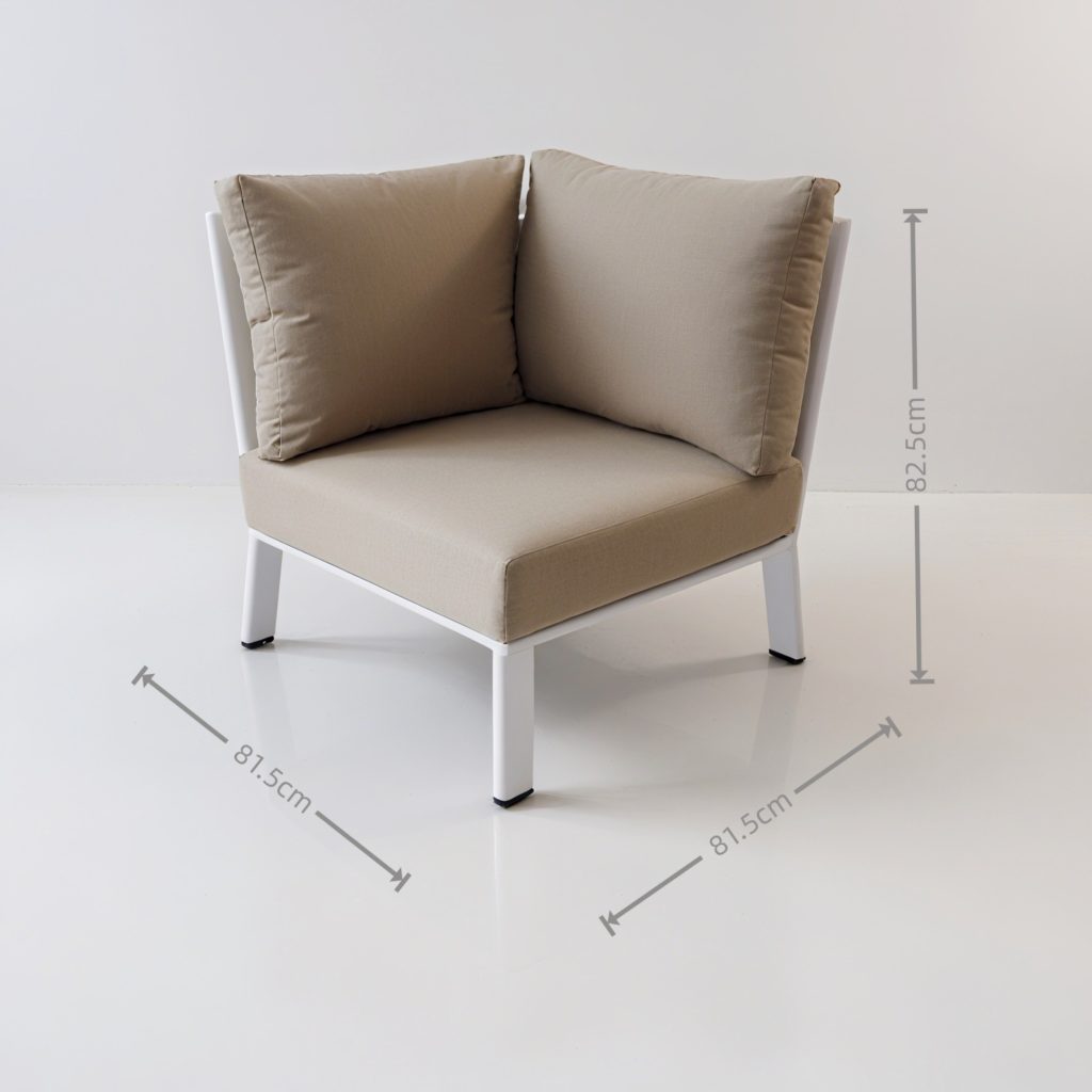 All – Aluminum Frame Sofa: Cushioned Comfort for Patio & Garden(S243)