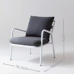 All – Aluminum Frame Sofa: Cushioned Comfort for Patio & Garden(S270)