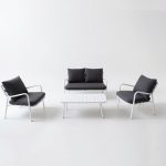 All – Aluminum Frame Sofa: Cushioned Comfort for Patio & Garden(S270)