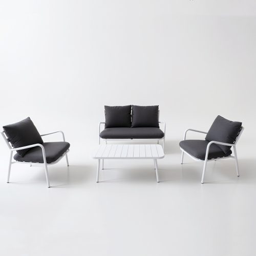 All – Aluminum Frame Sofa: Cushioned Comfort for Patio & Garden(S270)
