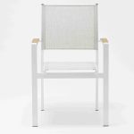 Aluminum-frame dining set – no rust, perfect for coastal areas (stands up to salt air!）（TC115B+YB202B)