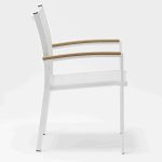 Aluminum-frame dining set – no rust, perfect for coastal areas (stands up to salt air!）（TC115B+YB202B)