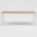 Aluminum-frame dining set – no rust, perfect for coastal areas (stands up to salt air!).TC088B&YB233