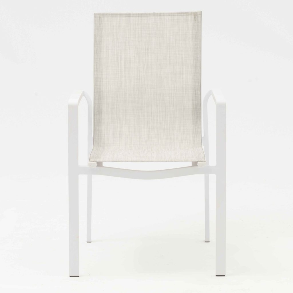 Aluminum-frame dining set – no rust, perfect for coastal areas (stands up to salt air!).TC088B&YB233