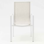 Aluminum-frame dining set – no rust, perfect for coastal areas (stands up to salt air!).TC088B&YB233