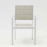 Aluminum-frame dining set – no rust, perfect for coastal areas (stands up to salt air!).TC095&YB232