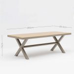 Aluminum-frame dining set – no rust, perfect for coastal areas (stands up to salt air!).TC114&YB202