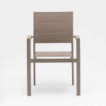 Aluminum-frame dining set – no rust, perfect for coastal areas (stands up to salt air!).TC114&YB202